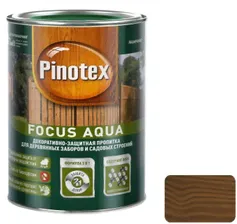 Пропитка Пинотекс Фокус Аква (Pinotex Focus Aqua) орех 0,75л