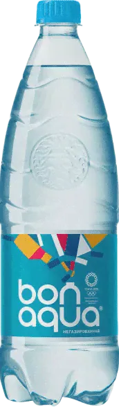 Вода Bon Aqua (Бон Аква) 1 литр негазированная (12 шт/уп)-0
